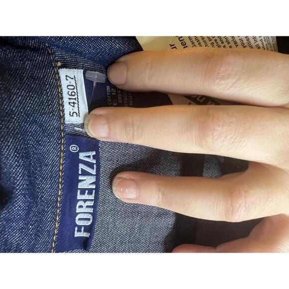 Forenza Women's Denim Vintage Y2K 90s Sleeveless Dress with Belt Size 12 - Picture 3 of 9